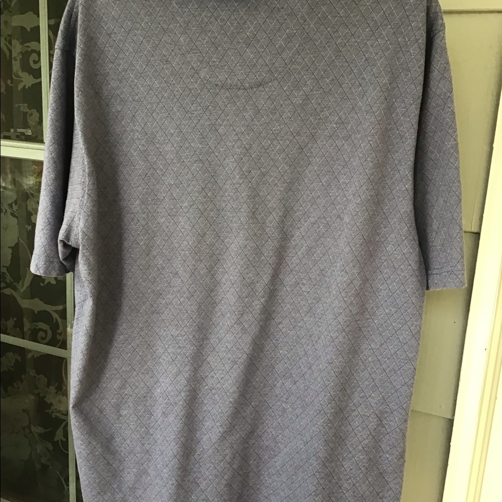 Van Heusen studio men’s polo pocket shirt large Tall blues and grays - Picture 6 of 9